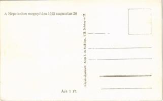Tornász - 1953 augusztus 20. A budapesti Népstadion megnyitása. Képzőművészeti Alap Kiadóvállalat / ...
