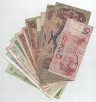 13db-os vegyes magyar és külföldi bankjegy tétel T:F,VG