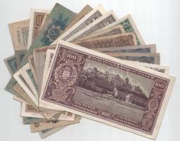 16db-os magyar bankjegytétel, közte 1913. 20K + 1920. 50K "Orell Füssli" + 1920. 100K &quo...
