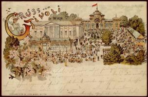 1897 Wien Tivoli Litho