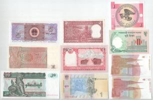 10db klf külföldi bankjegy, közte Ukrajna, Mianmar, India T:UNC
10pcs of diff banknotes, with Ukrai...
