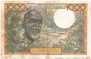 Nyugat Afrikai Államok 1961. 1000Fr T:F folt
Western African States 1961. 1000 Francs C:F spot
Kra...