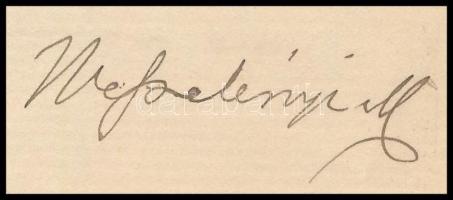 1890 Báró hadadi Wesselényi Miklós (1845-1916) földbirtokos, politikus, Szilágy vármegye főispánja, ...