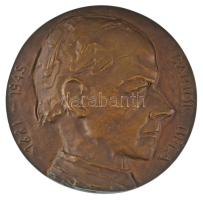 Kiss Sándor (1925-1999) DN Bartók Béla 1881-1945 egyoldalas bronz emlékplakett, eredeti dísztokban (140mm) T:AU