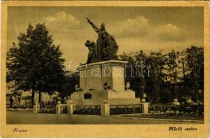 1948 Budapest XIX. Kispest, Hősök szobra, emlékmű (fa)