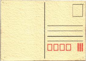 Nagy-Magyarország Vármegyéi - modern irredenta térképes képeslap (lyukak / pinholes)