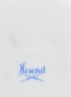 Herendi másodosztályú jelzéssel rózsa plasztikával díszített bonbonier, hibátlan, h: 18 cm, m: 9,5 c...