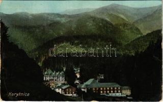 1912 Korytnicza-fürdő, Korytnica-kúpele; látkép, fürdő. Komor Testvérek kiadása / general view, spa (fa)