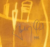 Szalay Pál (1953-2015): Szürrealista kép, 2001. Akvarell, pasztell, papír. Jelezve jobbra lent. 49,5...