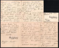 cca 1893-1906 gróf Bánffy György Bethlen Margit(1858-1929) saját kézzel írt levelei (4+1 db) Marczal...