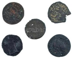 Római Birodalom 5db-os bronz érmetétel T:VF,F Roman Empire 5pcs bronze coin lot C:VF,F