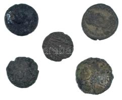 Római Birodalom 5db-os bronz érmetétel T:VF,F Roman Empire 5pcs bronze coin lot C:VF,F