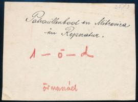 cca 1914-1918 Az Osztrák-Magyar Cs. és Kir. Dunaflottilla (K. u. k. Donauflottille) őrnaszádja javít...