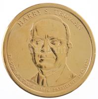 Amerikai Egyesült Államok 2015D 1$ aranyozott Cu-Ni-Zn "Elnöki Dollárok - Harry S. Truman"...
