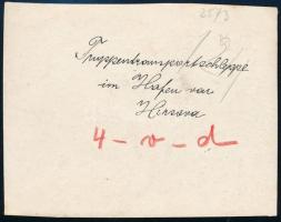 cca 1914-1918 Az Osztrák-Magyar Cs. és Kir. Dunaflottilla (K. u. k. Donauflottille) csapatszállítói ...