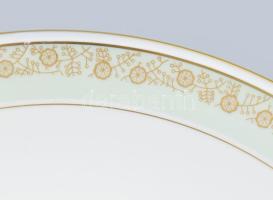 cca 1920-1930 Weimar "Petra" süteménykínáló készlet, festett és aranyozott díszítéssel, je...