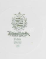 cca 1920-1930 Weimar "Petra" süteménykínáló készlet, festett és aranyozott díszítéssel, je...