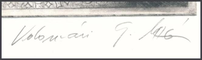 Kolozsvári Grandpierre Miklós (1950- ): Zenész (cím nélkül). Rézkarc, papír. Jelzett. 20x17 cm