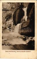 1932 Bozovics, Bozovici; Sosea catra Bozavici, Izvorul si cascada Coronini / forrás és vízesés / spring and waterfall (szakadás / tear)