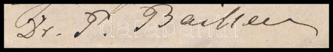 1878 Paul Bailleu (1853-1922) német történész és levéltáros saját kézzel írt levele Marczali Henrik ...