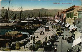 Izmir, Smyrne; Port intérieur / quay, tram (EK)