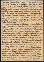 1925 Hajnal István (1892-1956) Széchenyi-díjas történész saját kézzel írt levele képeslapon, saját k...