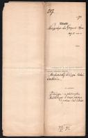 1878 Greguss Ágost (1825-1882) bölcseleti doktor, egyetemi tanár, esztéta, az MTA tag, a Kisfaludy Társaság másodelnökének saját kézzel írt bírálata Medveczky Frigyes (1855-1914) filozófus doktori értekezésére, saját kezű aláírásával, szakadt, 2 sztl. lev.