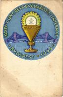 1938 Budapest XXXIV. Nemzetközi Eucharisztikus Kongresszus. Készüljünk a Magyar Kettős Szentévre! / XXXIV Congress Eucharistic Internat (fl)