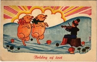 1942 Boldog új évet! / New Year greeting s: Gyulai (EK)