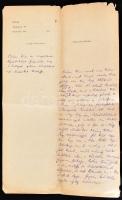 1877 Greguss Ágost (1825-1882) bölcseleti doktor, egyetemi tanár, esztéta, az MTA tag, a Kisfaludy Társaság másodelnökének saját kézzel írt bírálta Bihari Imre (1829-1882?) református tanár, filozófus, korábban Sárospatakon bölcselettanár, folyamodványára, hogy képesítés hiányában is tarthasson előadásokat a Budapesti Egyetemen, aláírás nélkül.