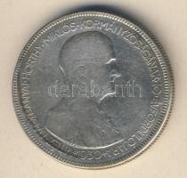 1930. 5P Ag "Horthy jobbra" T:3 ph.