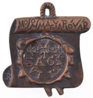 DN "Mosonmagyaróvár - Lajta-Hansági ÁTG / Trófea" bronz plakett. Szign.: JR? (~60x60mm) T:...