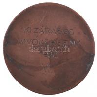1930. "Pénzintézeti Sportegyletek Ligája 1912" bronz díjérem, hátoldalán "kizárásos v...