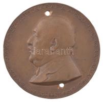 Telcs Ede (1872-1948) 1931. "Horánszky Lajosnak 60. születésnapjára a Budai Auróra tagjai 1931. június 3." egyoldalas bronz emlékérem (55mm) T:VF lyukasztott