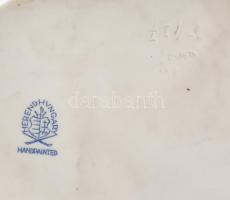 Herendi búsuló juhász, kézzel festett, jelzett, hibátlan, m: 28,5 cm