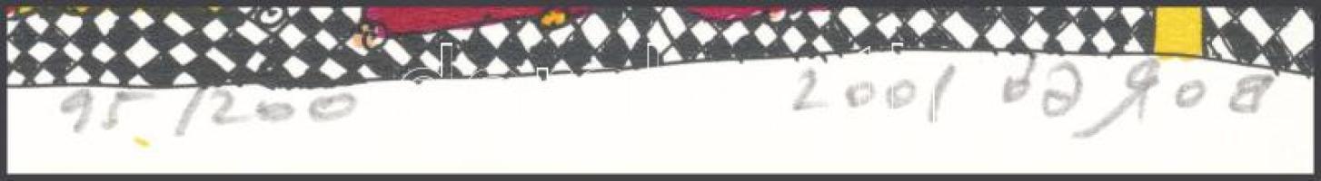 Borgó György Csaba (1950-): Visegrád. Lito-ofszet, papír, jelzett, számozott (95/200), 29x23 cm. A 2...