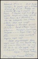 1934 Szigeti József (1892-1973) világhírű hegedűművész saját kézzel írt levele, saját kezű aláírásáv...