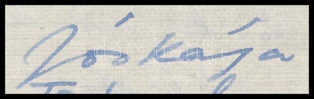 1934 Szigeti József (1892-1973) világhírű hegedűművész saját kézzel írt levele, saját kezű aláírásáv...