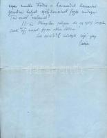 1928 Szigeti József (1892-1973) világhírű hegedűművész saját kézzel írt levele, saját kezű aláírásáv...