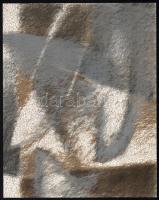 Gallusz Gyöngyi (1962-): Gesztusok (olvashatatlan címmel). Lito-ofszet, papír, jelzett, számozott (95/200), 23x29 cm. A 2001-ben megjelent In passing/Menet közben c. mappából.