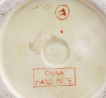 Antik kínai váza, jelzéssel, kis kopással, m: 19 cm