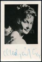 Mednyánszky Ági (1927-2015) színésznő által aláírt fotó 6,5x9,5 cm