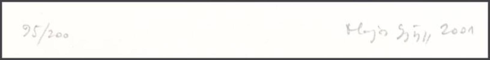 Olajos György (1953-): Resurrection. Lito-ofszet, papír, jelzett, számozott (95/200), 23x29 cm. A 20...