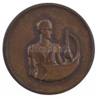 1933. "Közgazdász Egyetemi Athletikai Club 1923" bronz emlékérem (40mm) T:XF