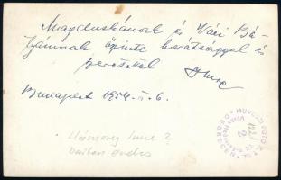 Hámory Imre (1909-1967) színész, bariton énekes dedikált fotója, 9x14 cm