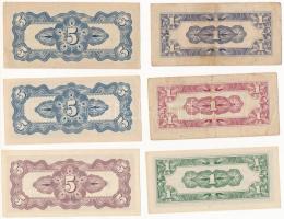 Malajzia (japán megszállás) DN (1942) 1c (2xklf) + 5c + Fülöp-szigetek (japán megszállás) DN (1942) ...