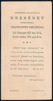 cca 1898 "Istenben boldogult Erzsébet királynénk kegyeletes emlékére", Wittelsbach Erzsébe...
