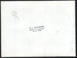 cca 1930-1940 Szendrő István (1908-2000): Hortobágy, csikós lovakkal, pecséttel jelzett fotó, 17×23,...