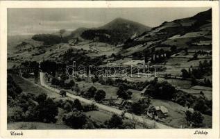 1942 Uzsok, Uzok, Uzhok; látkép, vasúti híd, viadukt / general view, railway bridge, viaduct