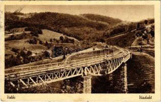 1940 Volóc, Volovec, Volovets; Kisszolyvai viadukt, vasúti híd. Hangya Szövetkezet kiadása 1. sz. / railway bridge, viaduct in Skotarska (fl)